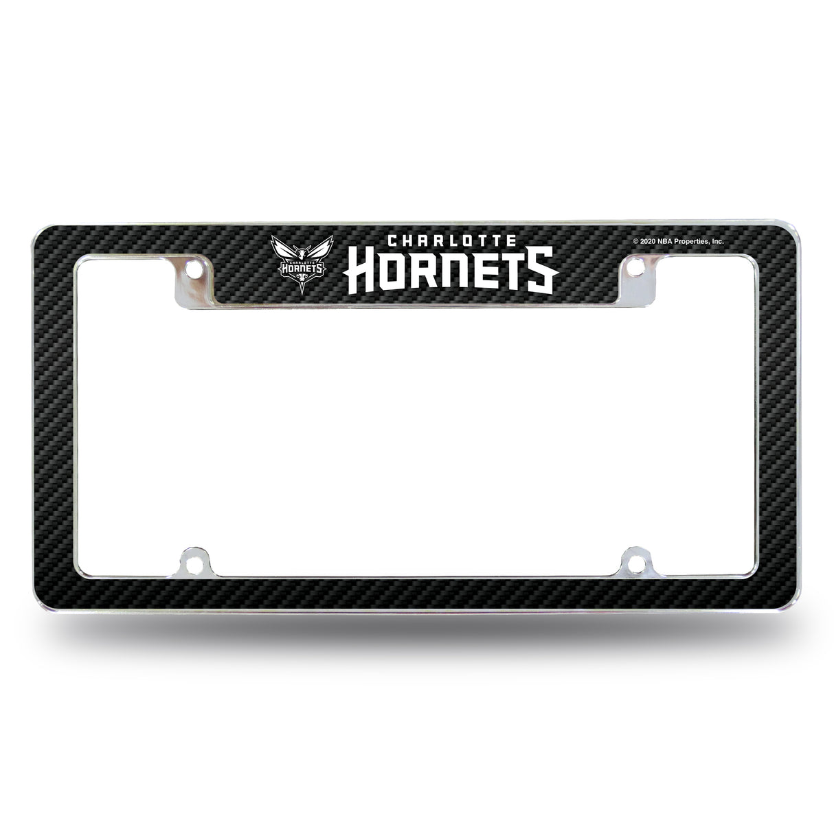 NBA Charlotte Hornets All Over Chrome License Plate Frame Fan Gear NBA Charlotte Hornets