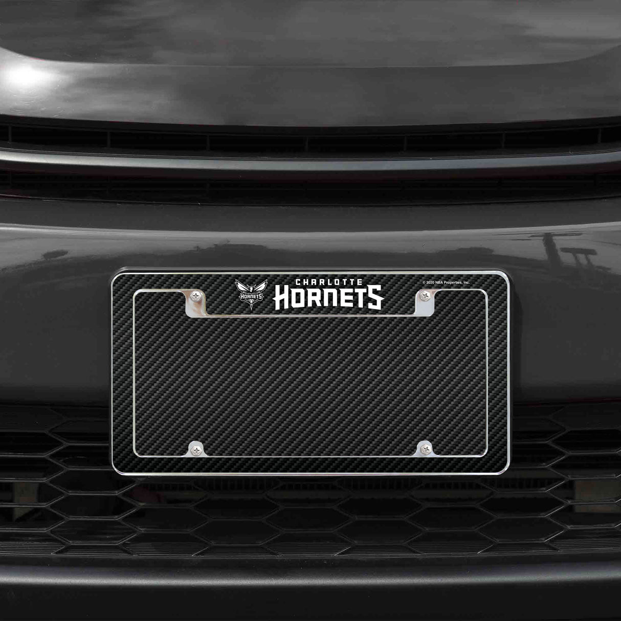 NBA Charlotte Hornets All Over Chrome License Plate Frame Fan Gear NBA Charlotte Hornets