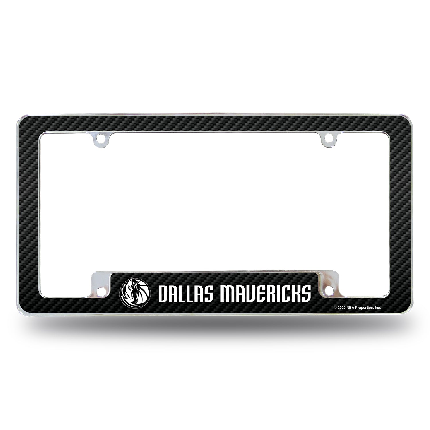 NBA Dallas Mavericks All Over Chrome License Plate Frame Fan Gear NBA Dallas Mavericks