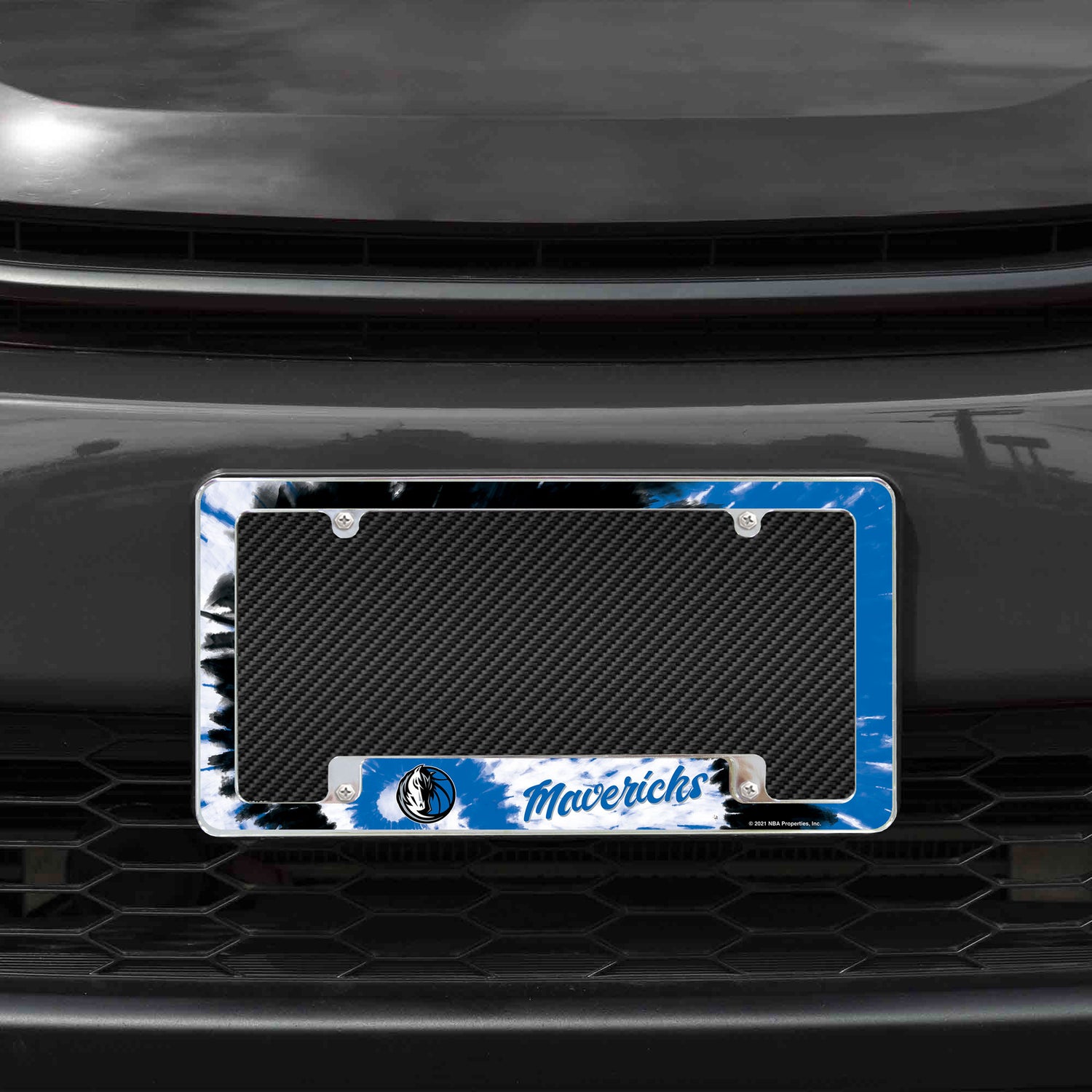 NBA Dallas Mavericks All Over Chrome License Plate Frame Fan Gear NBA Dallas Mavericks