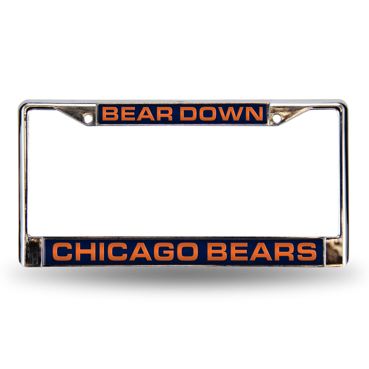 NFL Chicago Bears Laser Cut Chrome License Plate Frame Fan Gear NFL Chicago Bears