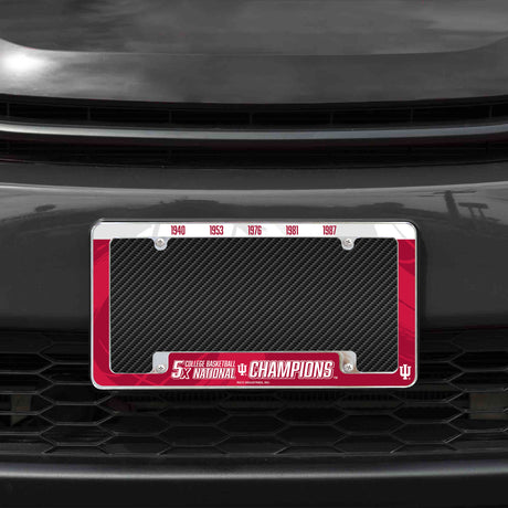 NCAA Indiana Hoosiers All Over Chrome License Plate Frame Fan Gear NCAA Indiana Hoosiers