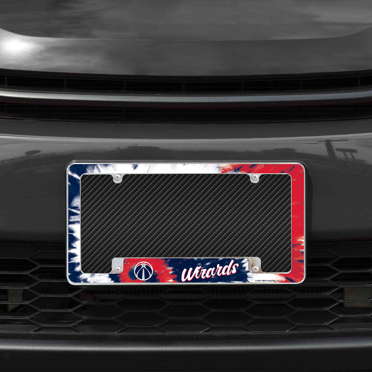 NBA Washington Wizards All Over Chrome License Plate Frame Fan Gear NBA Washington Wizards