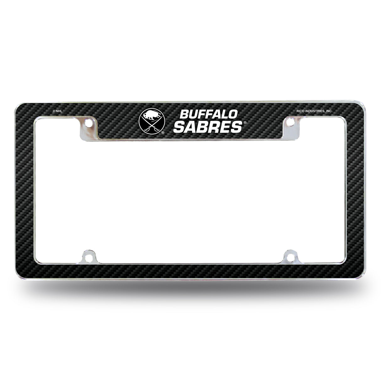 NHL Buffalo Sabres All Over Chrome License Plate Frame Fan Gear NHL Buffalo Sabres