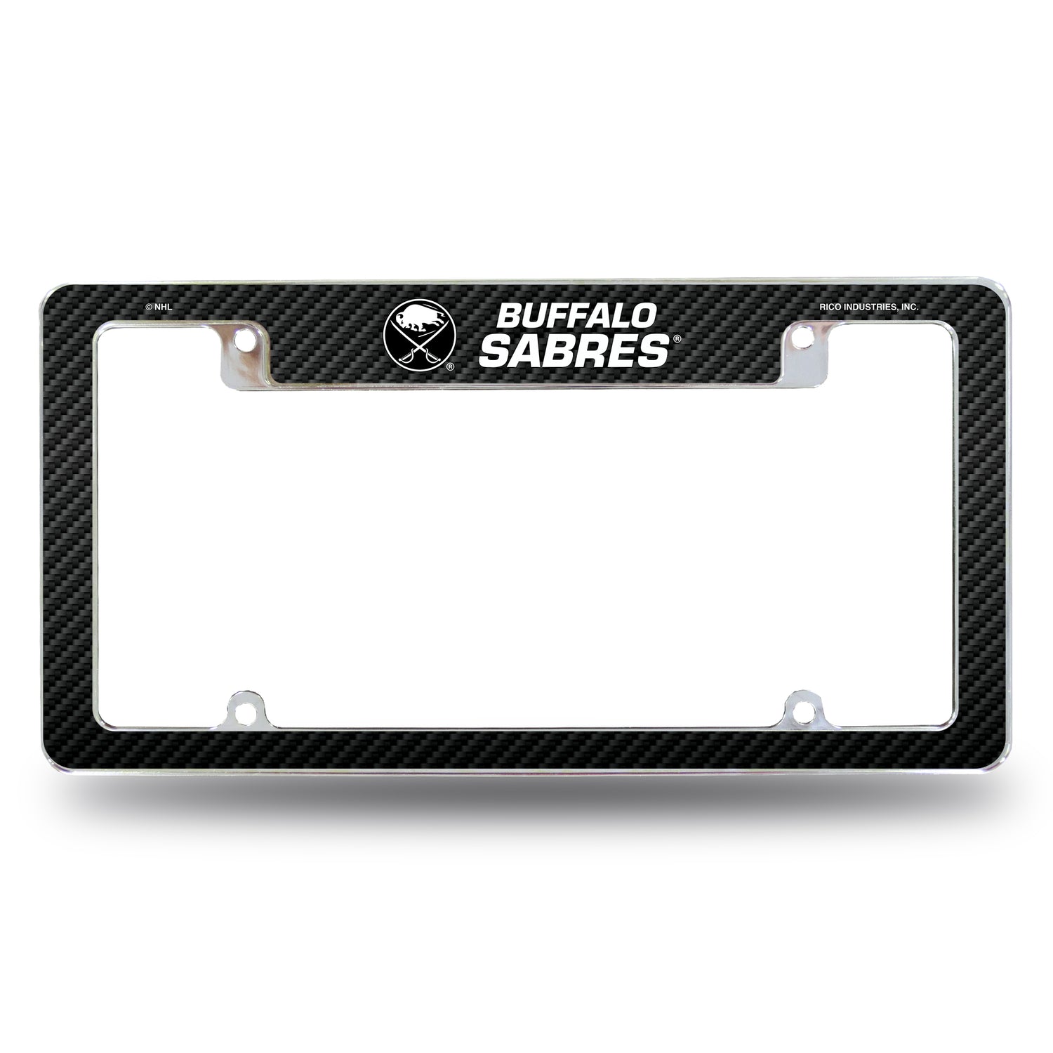 NHL Buffalo Sabres All Over Chrome License Plate Frame Fan Gear NHL Buffalo Sabres