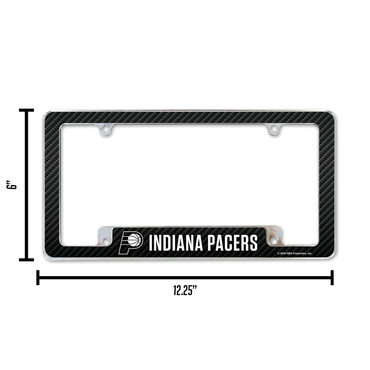 NBA Indiana Pacers All Over Chrome License Plate Frame Fan Gear NBA Indiana Pacers