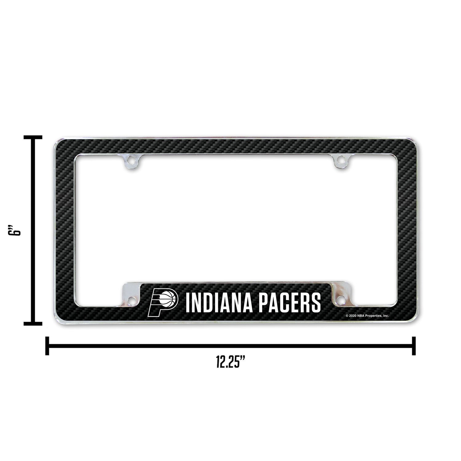 NBA Indiana Pacers All Over Chrome License Plate Frame Fan Gear NBA Indiana Pacers