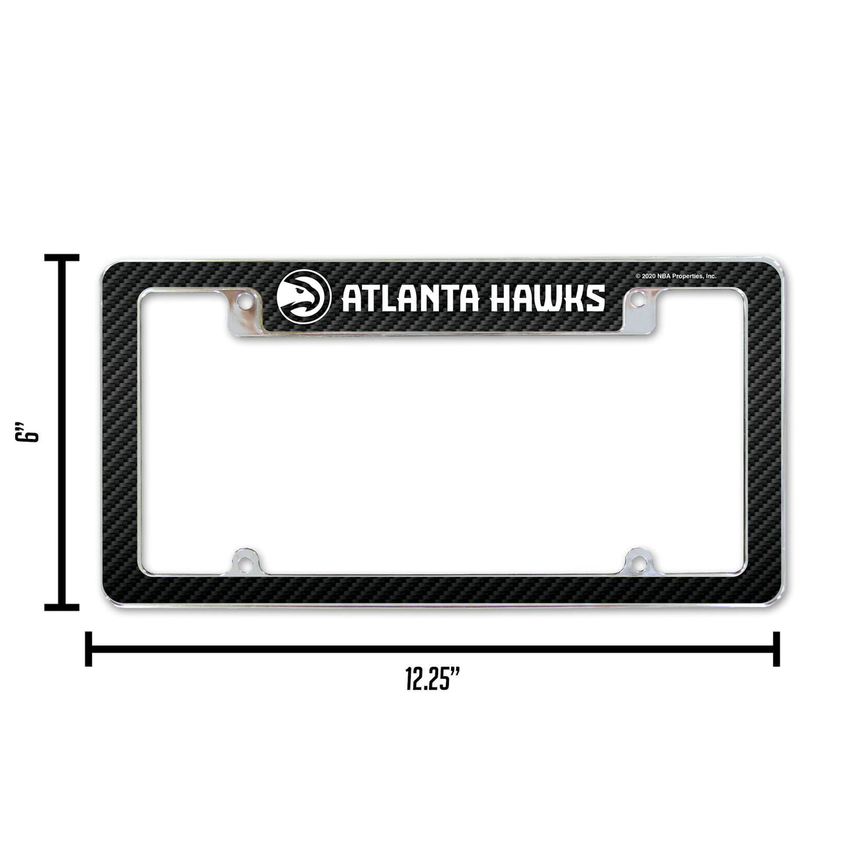 NBA Atlanta Hawks All Over Chrome License Plate Frame Fan Gear NBA Atlanta Hawks