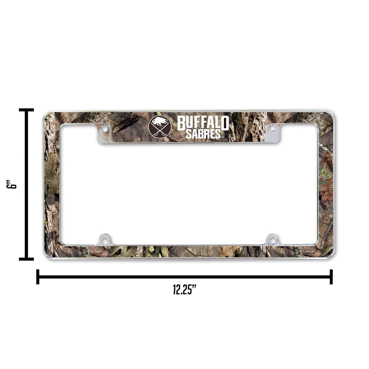 NHL Buffalo Sabres All Over Chrome License Plate Frame Fan Gear NHL Buffalo Sabres