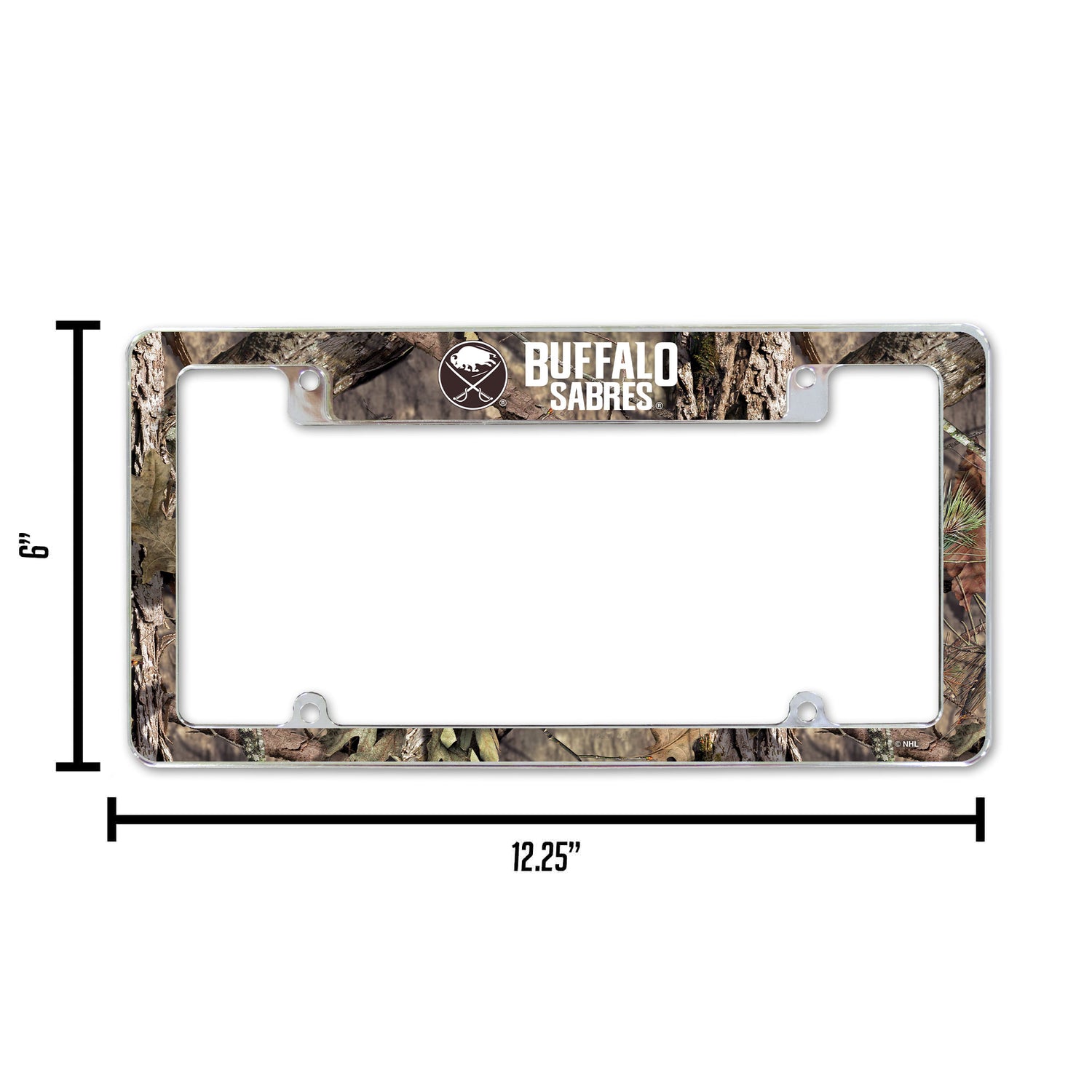NHL Buffalo Sabres All Over Chrome License Plate Frame Fan Gear NHL Buffalo Sabres