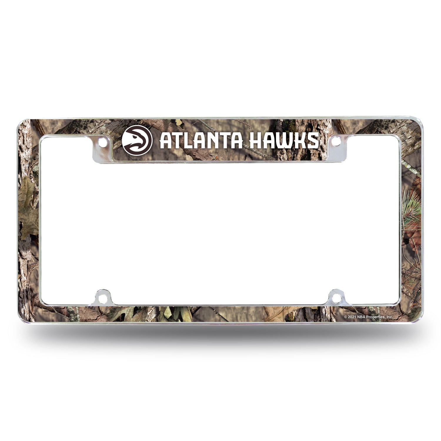 NBA Atlanta Hawks All Over Chrome License Plate Frame Fan Gear NBA Atlanta Hawks