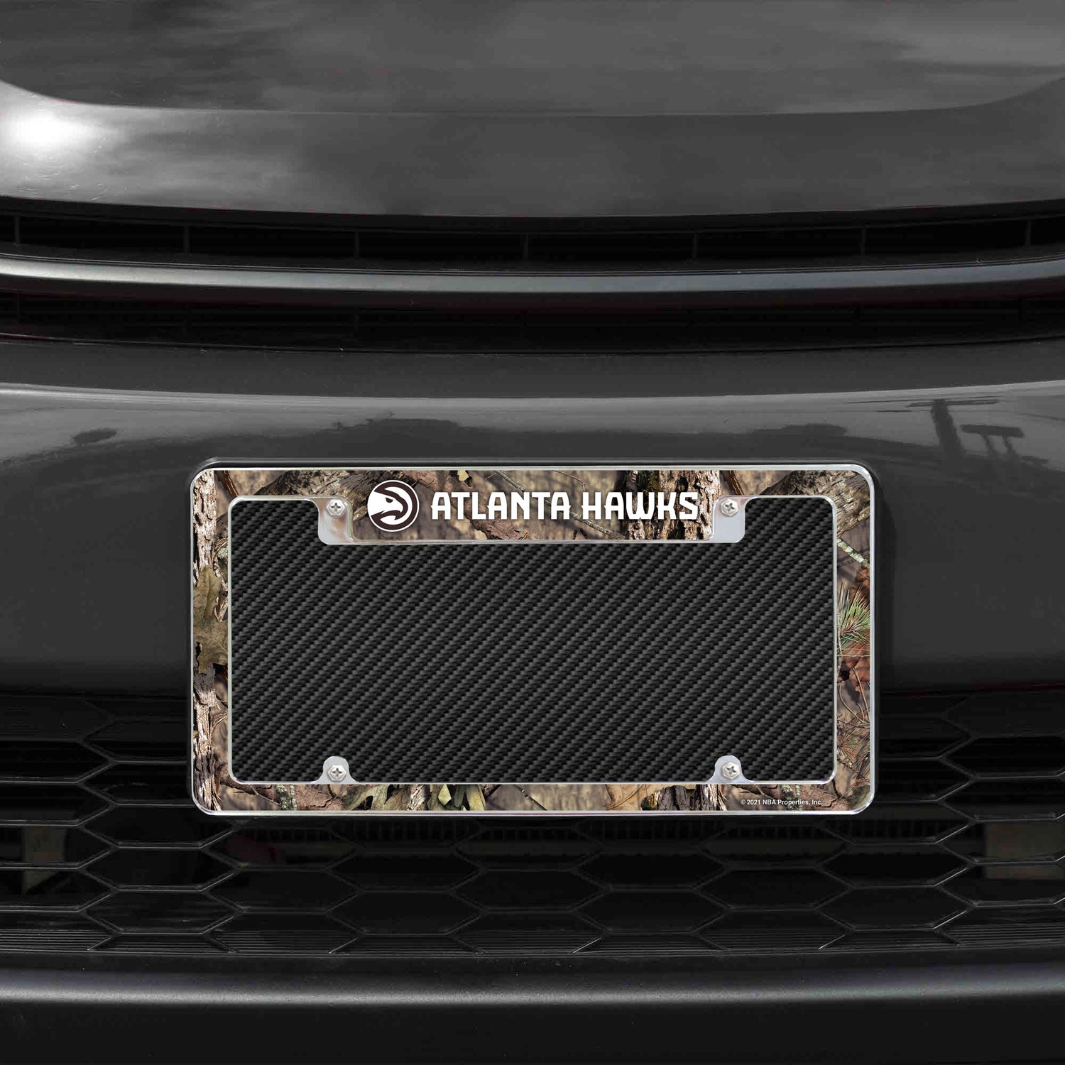 NBA Atlanta Hawks All Over Chrome License Plate Frame Fan Gear NBA Atlanta Hawks