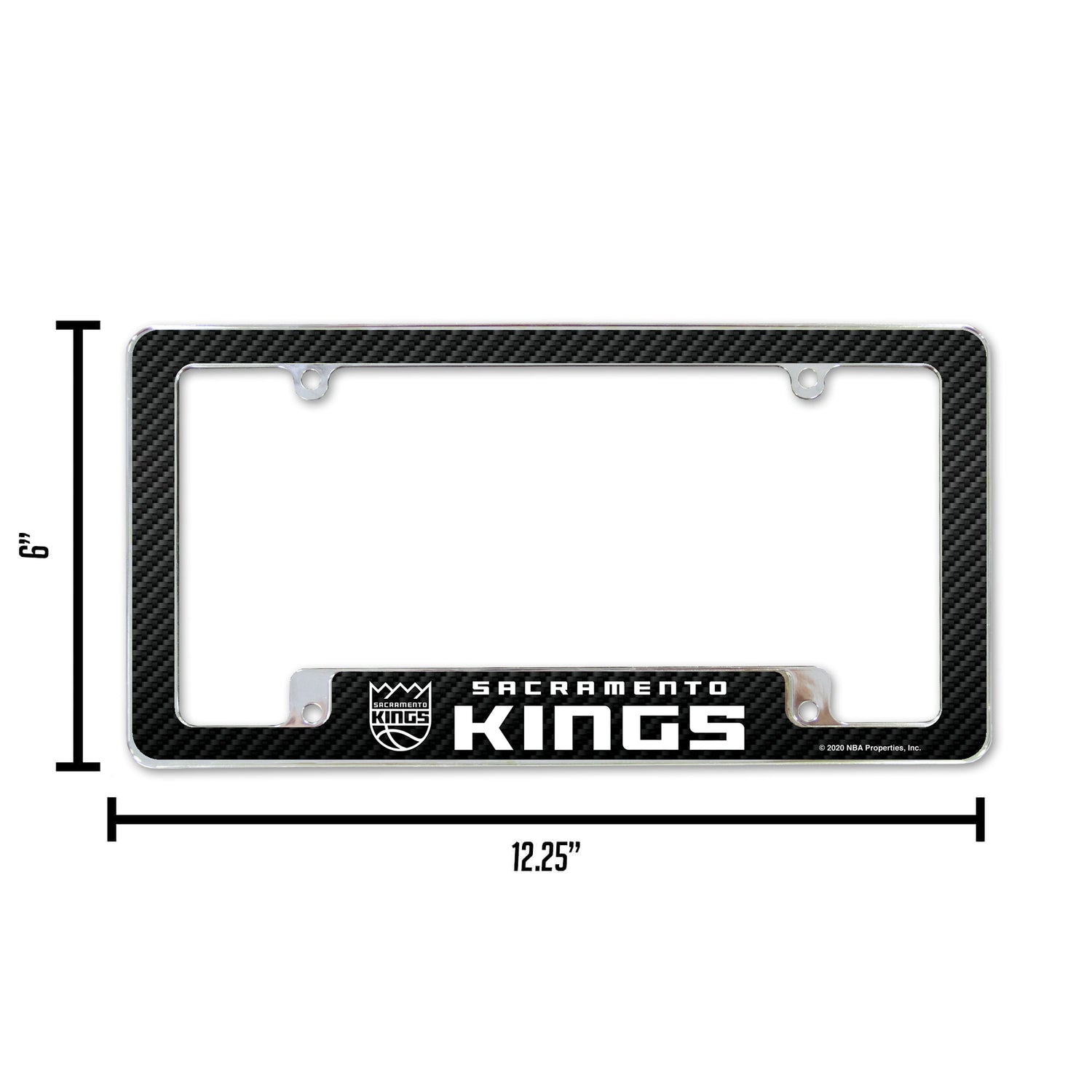 NBA Sacramento Kings All Over Chrome License Plate Frame Fan Gear NBA Sacramento Kings