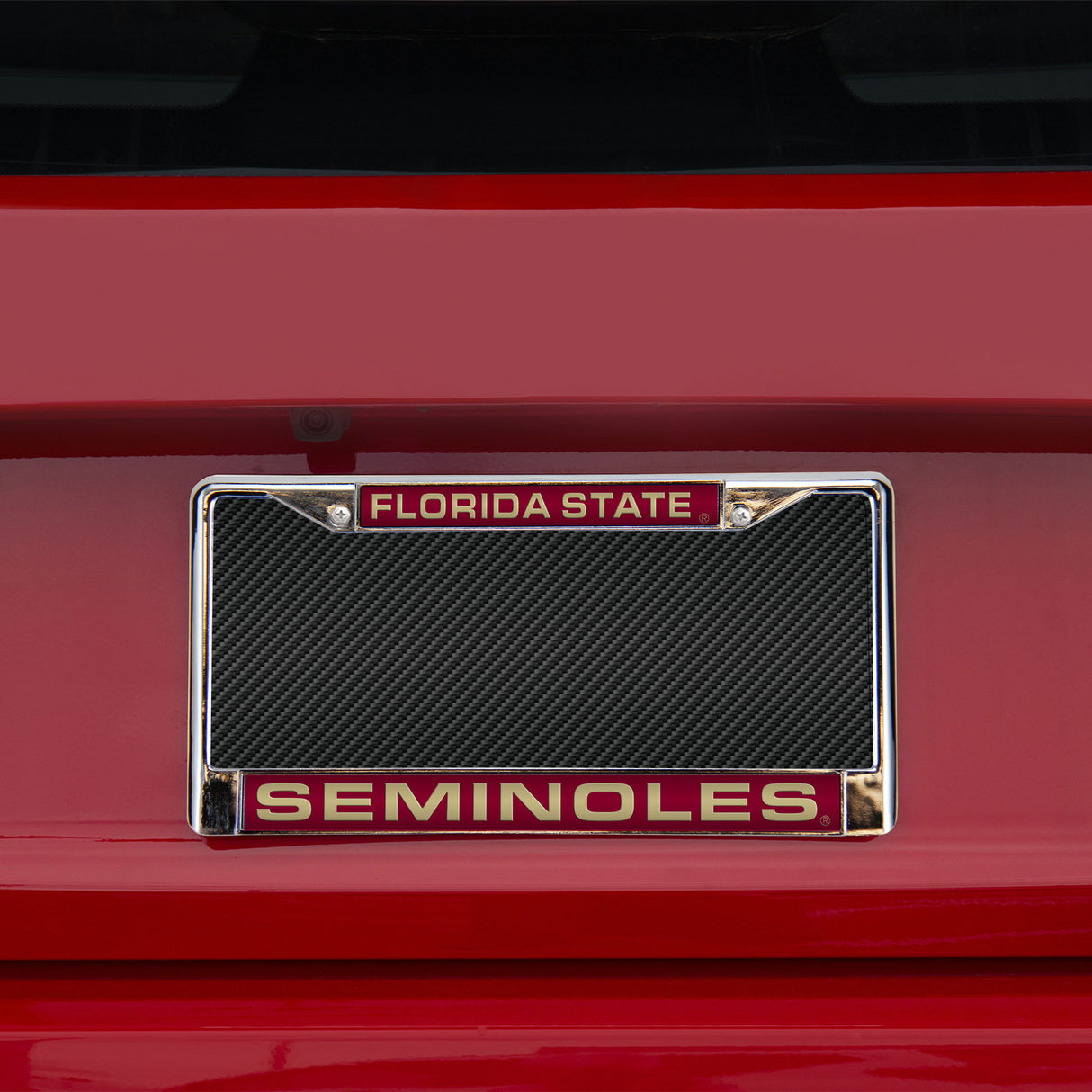 NCAA Florida State Seminoles Laser Cut Chrome License Plate Frame Fan Gear NCAA Florida State Seminoles