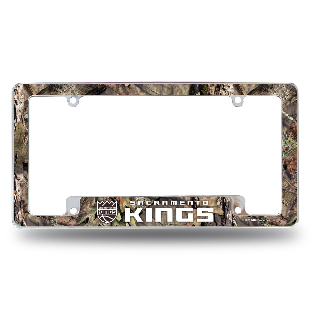 NBA Sacramento Kings All Over Chrome License Plate Frame Fan Gear NBA Sacramento Kings