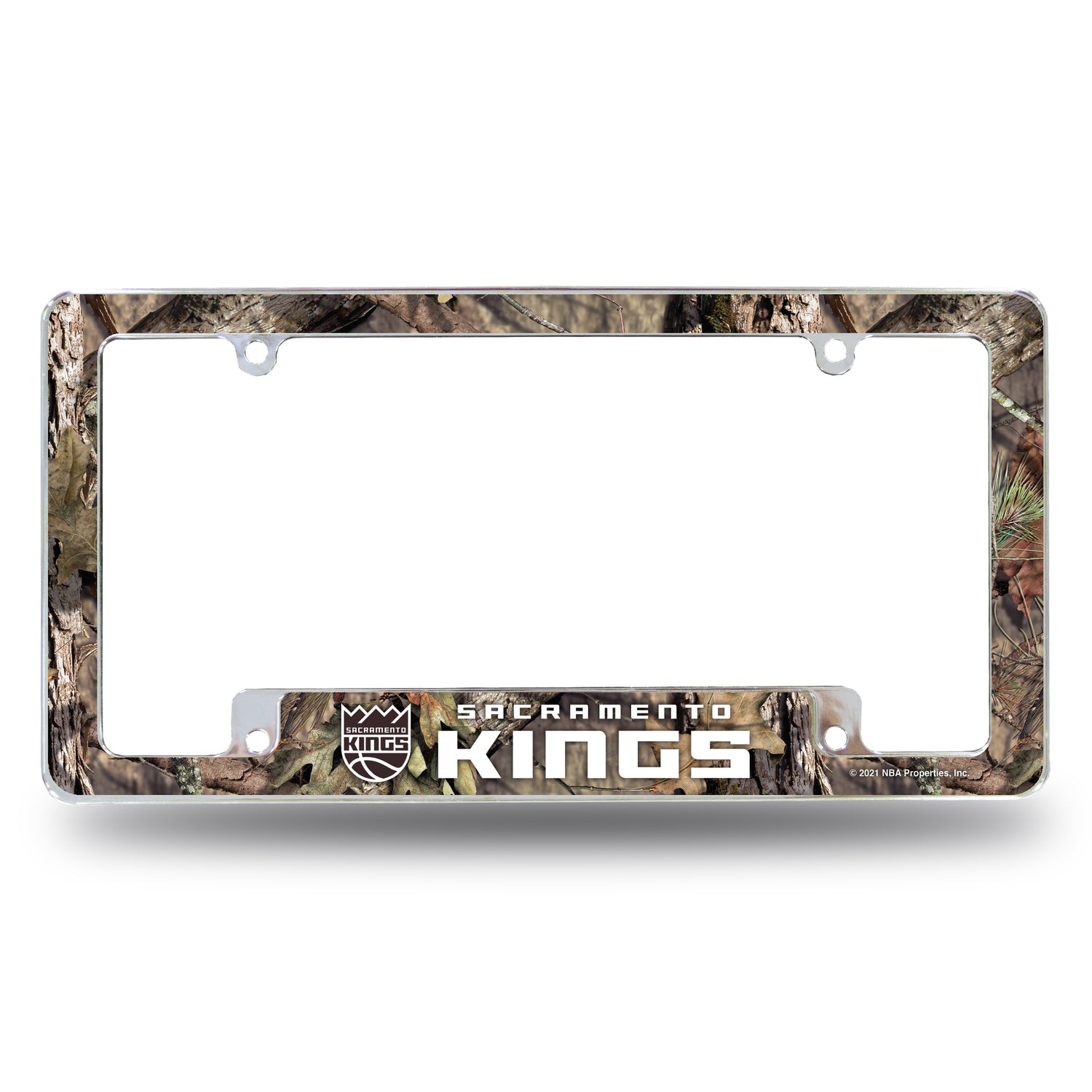 NBA Sacramento Kings All Over Chrome License Plate Frame Fan Gear NBA Sacramento Kings