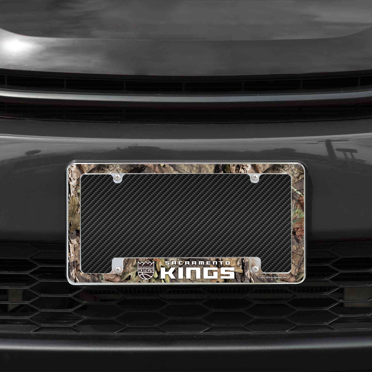 NBA Sacramento Kings All Over Chrome License Plate Frame Fan Gear NBA Sacramento Kings