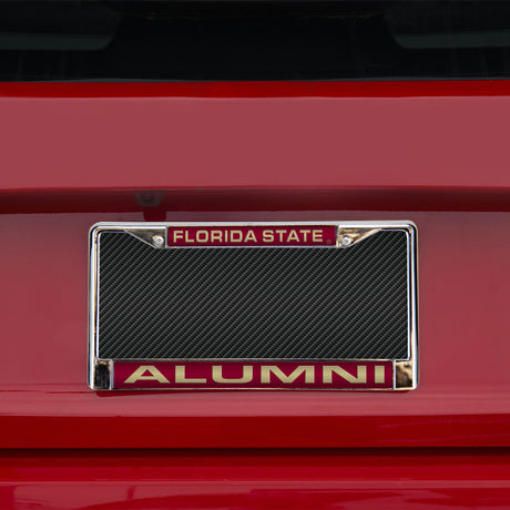 NCAA Florida State Seminoles Laser Cut Chrome License Plate Frame Fan Gear NCAA Florida State Seminoles