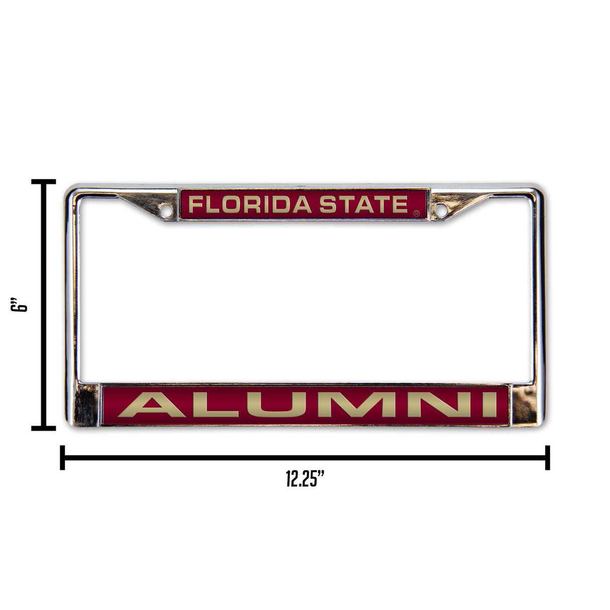 NCAA Florida State Seminoles Laser Cut Chrome License Plate Frame Fan Gear NCAA Florida State Seminoles