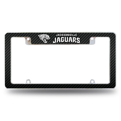 NFL Jacksonville Jaguars All Over Chrome License Plate Frame Fan Gear NFL Jacksonville Jaguars