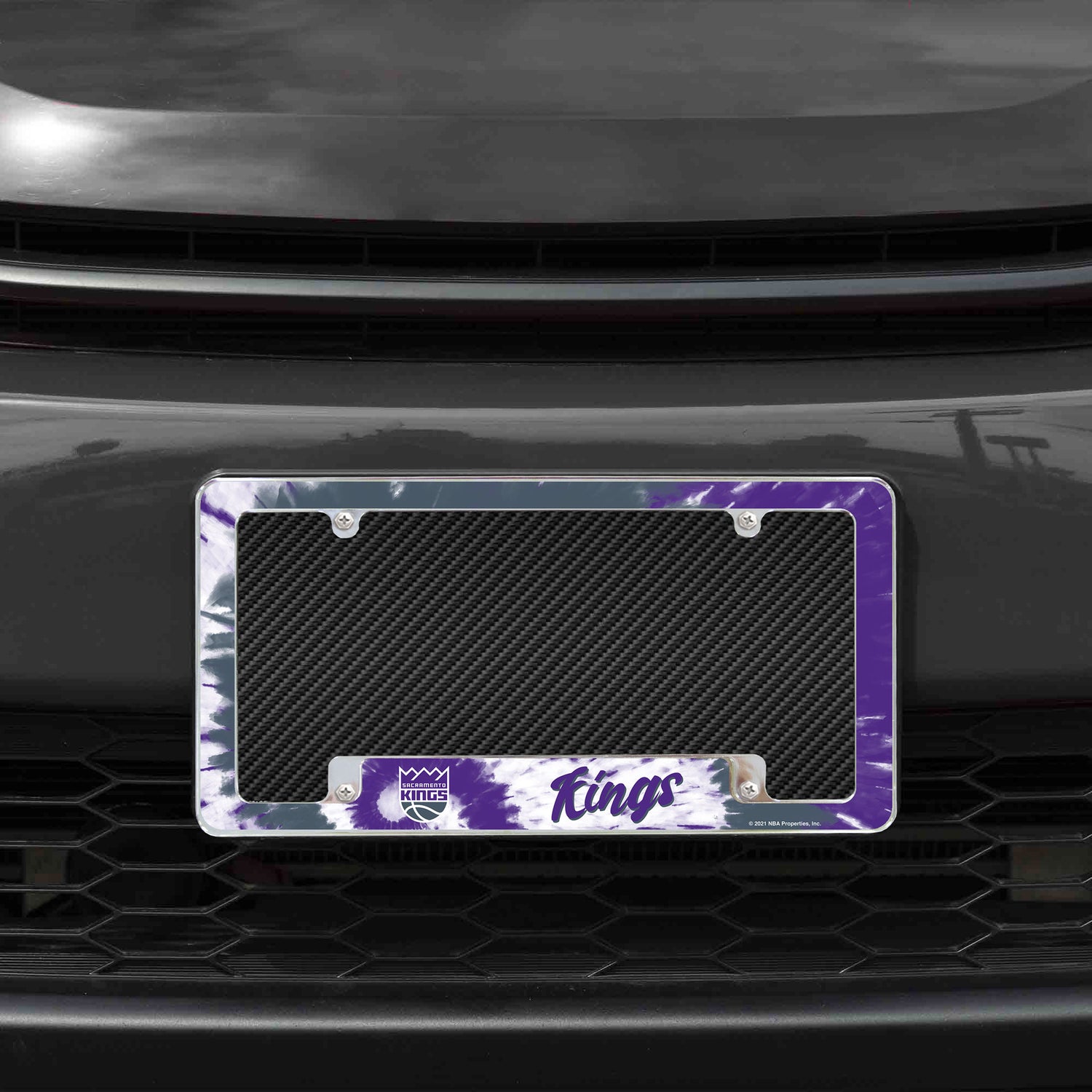 NBA Sacramento Kings All Over Chrome License Plate Frame Fan Gear NBA Sacramento Kings