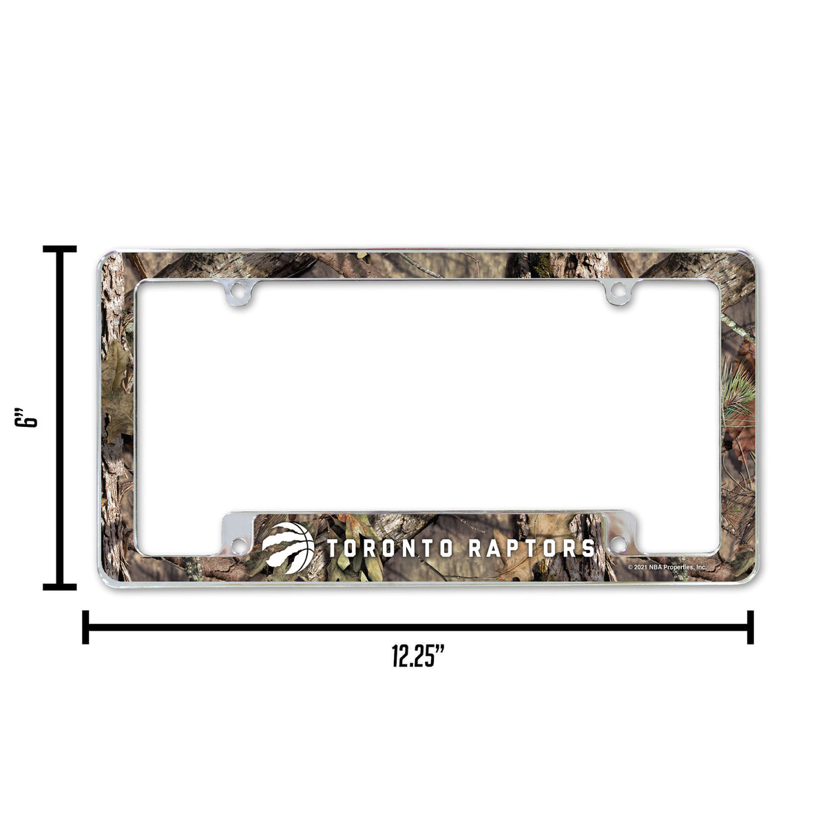 NBA Toronto Raptors All Over Chrome License Plate Frame Fan Gear NBA Toronto Raptors