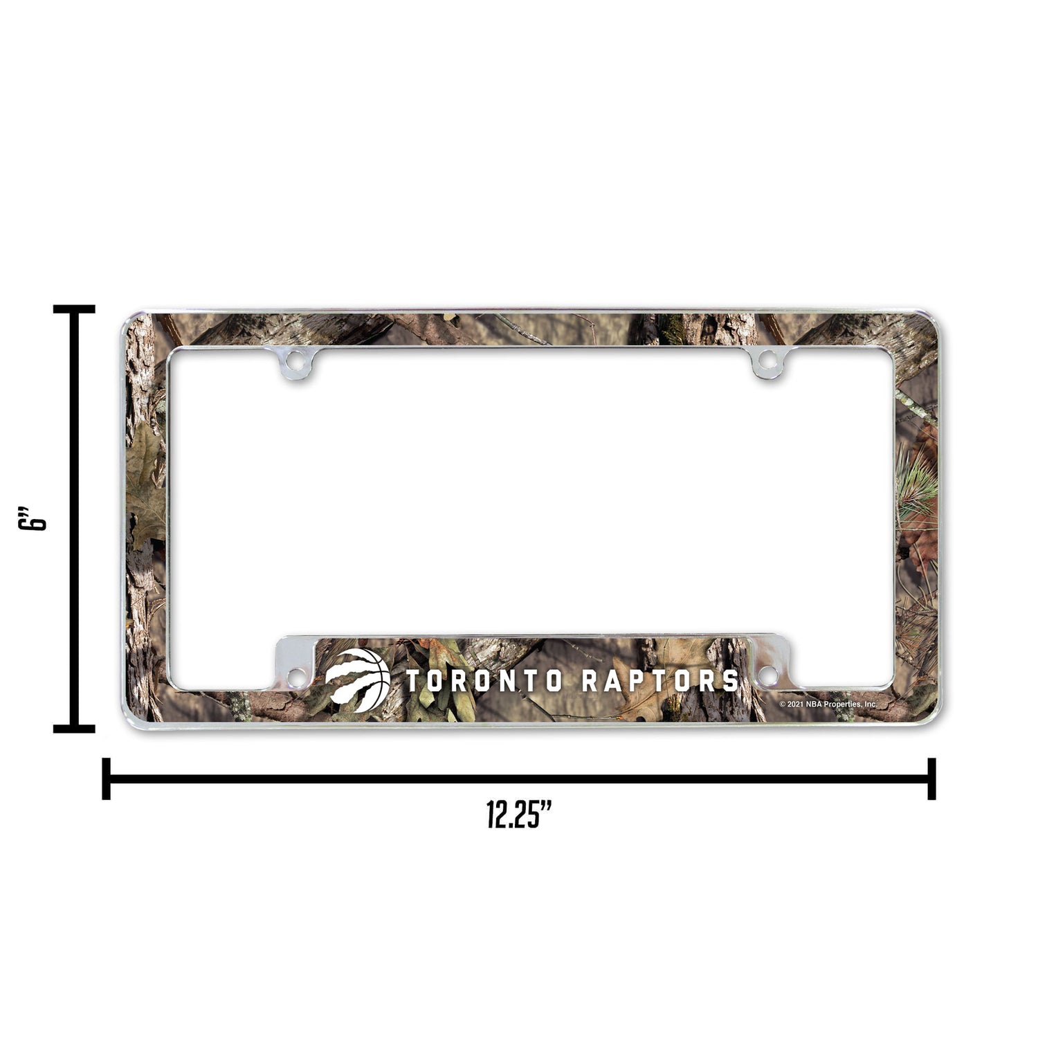 NBA Toronto Raptors All Over Chrome License Plate Frame Fan Gear NBA Toronto Raptors