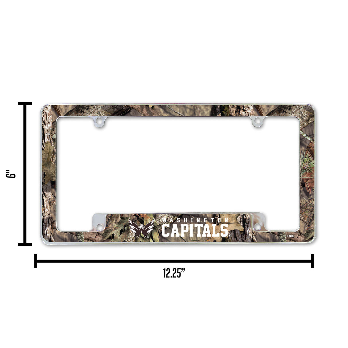 NHL Washington Capitals All Over Chrome License Plate Frame Fan Gear NHL Washington Capitals