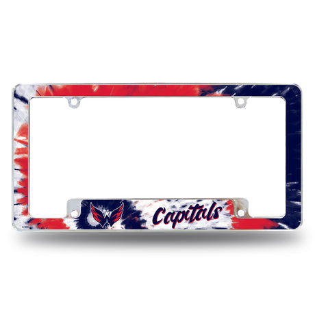 NHL Washington Capitals All Over Chrome License Plate Frame Fan Gear NHL Washington Capitals