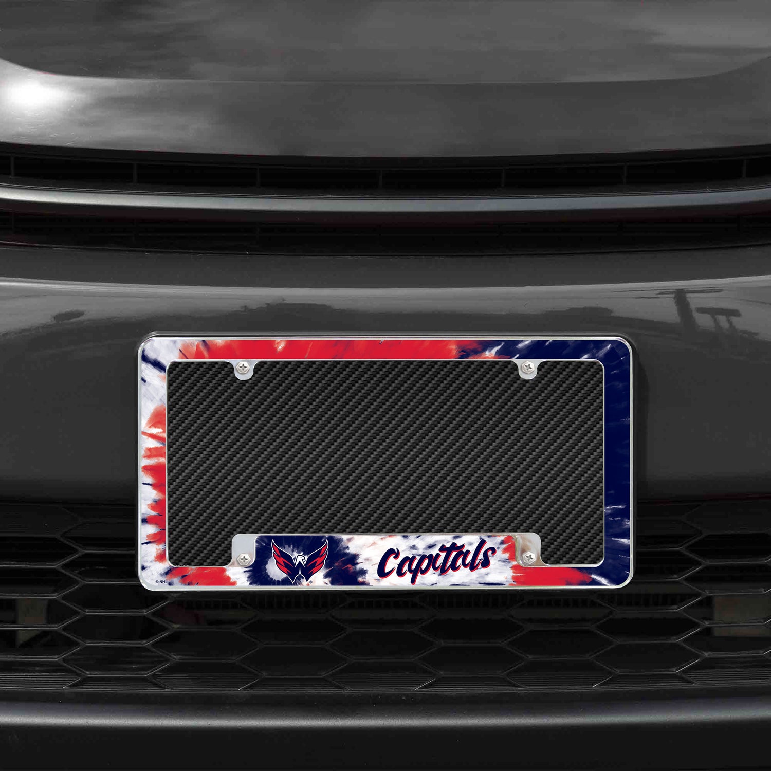 NHL Washington Capitals All Over Chrome License Plate Frame Fan Gear NHL Washington Capitals