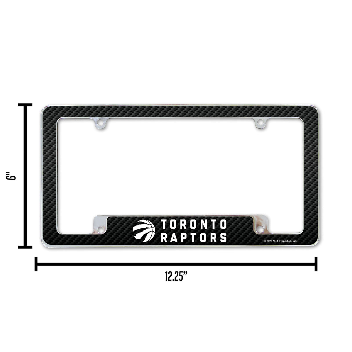 NBA Toronto Raptors All Over Chrome License Plate Frame Fan Gear NBA Toronto Raptors