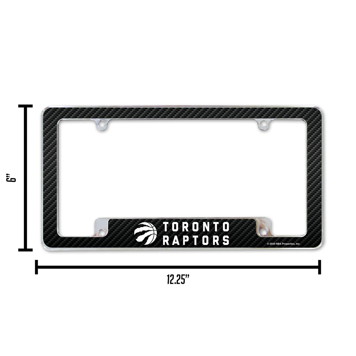 NBA Toronto Raptors All Over Chrome License Plate Frame Fan Gear NBA Toronto Raptors