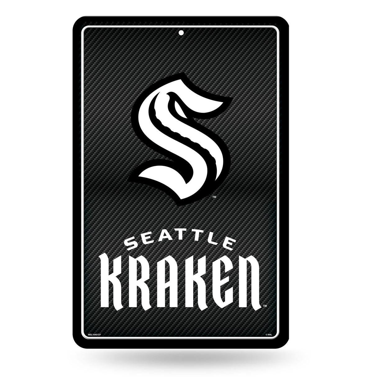 NHL Seattle Kraken Large Metal Sign Fan Gear NHL Seattle Kraken