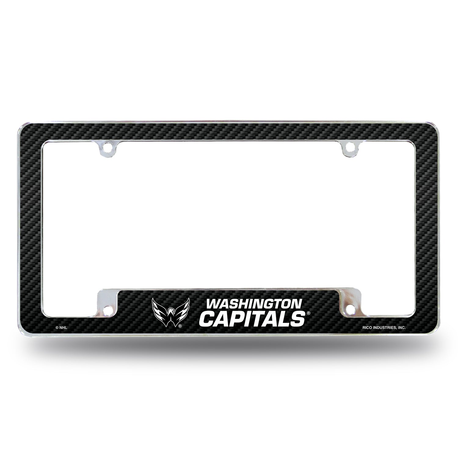 NHL Washington Capitals All Over Chrome License Plate Frame Fan Gear NHL Washington Capitals