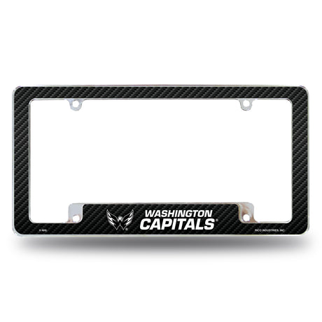 NHL Washington Capitals All Over Chrome License Plate Frame Fan Gear NHL Washington Capitals