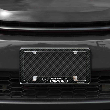 NHL Washington Capitals All Over Chrome License Plate Frame Fan Gear NHL Washington Capitals