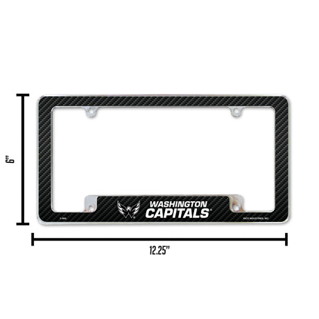 NHL Washington Capitals All Over Chrome License Plate Frame Fan Gear NHL Washington Capitals