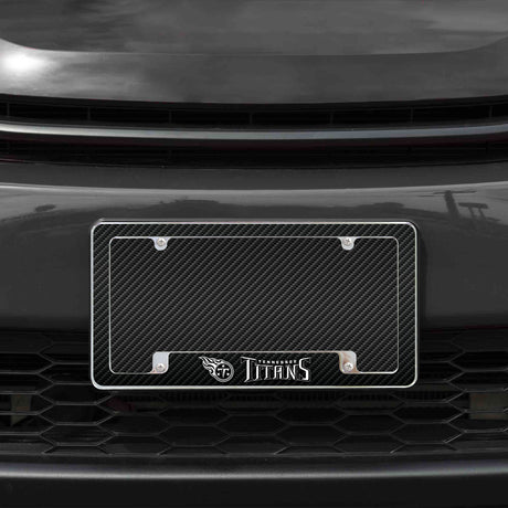NFL Tennessee Titans All Over Chrome License Plate Frame Fan Gear NFL Tennessee Titans