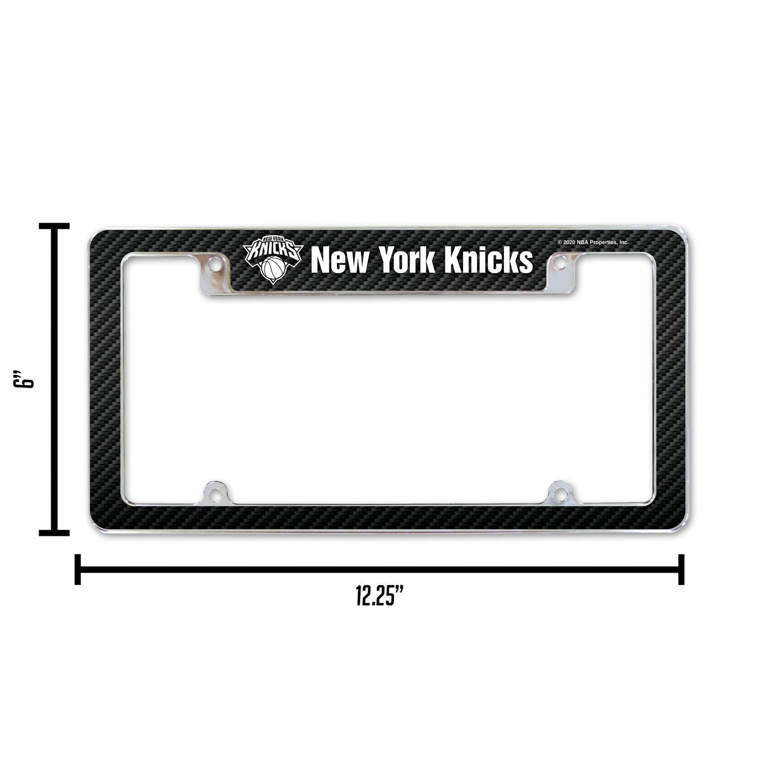 NBA New York Knicks All Over Chrome Frame Fan Gear NBA New York Knicks