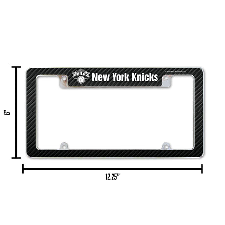 NBA New York Knicks All Over Chrome License Plate Frame Fan Gear NBA New York Knicks
