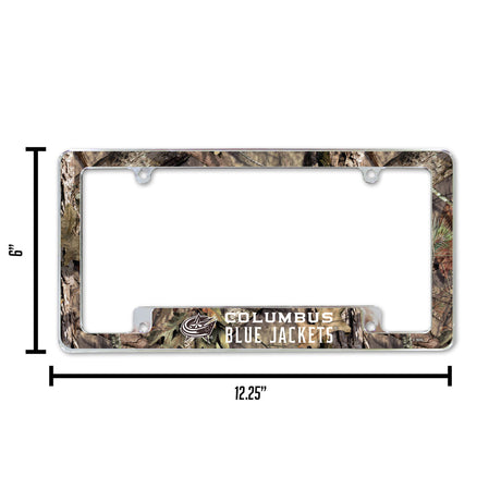 NHL Columbus Blue Jackets All Over Chrome License Plate Frame Fan Gear NHL Columbus Blue Jackets