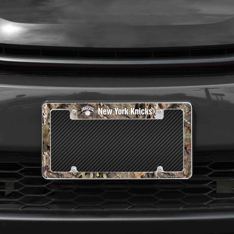 NBA New York Knicks All Over Chrome License Plate Frame Fan Gear NBA New York Knicks