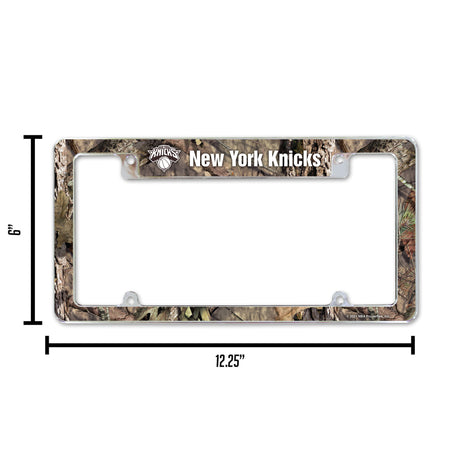 NBA New York Knicks All Over Chrome License Plate Frame Fan Gear NBA New York Knicks