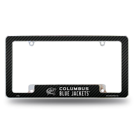 NHL Columbus Blue Jackets All Over Chrome License Plate Frame Fan Gear NHL Columbus Blue Jackets