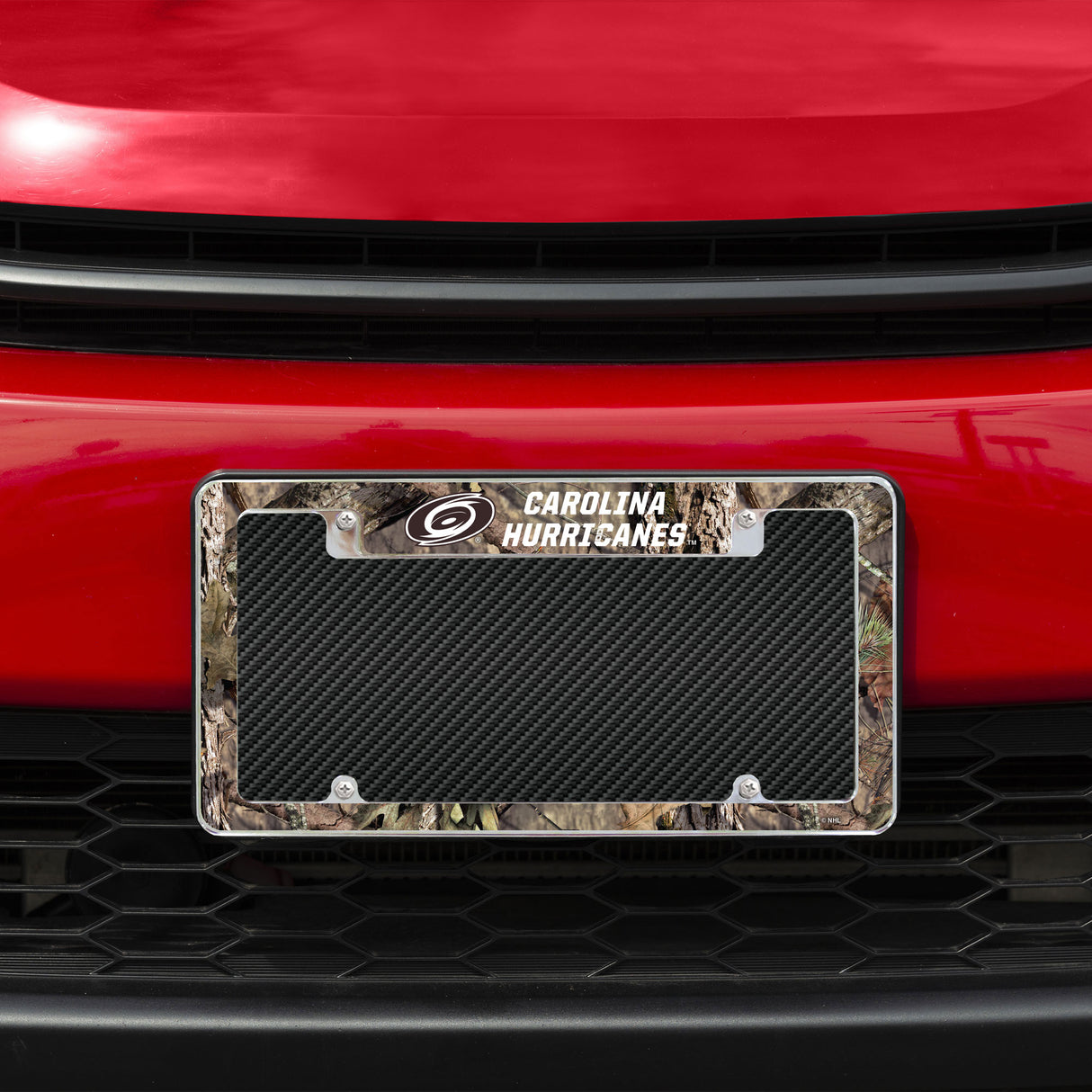NHL Carolina Hurricanes All Over Chrome License Plate Frame Fan Gear NHL Carolina Hurricanes