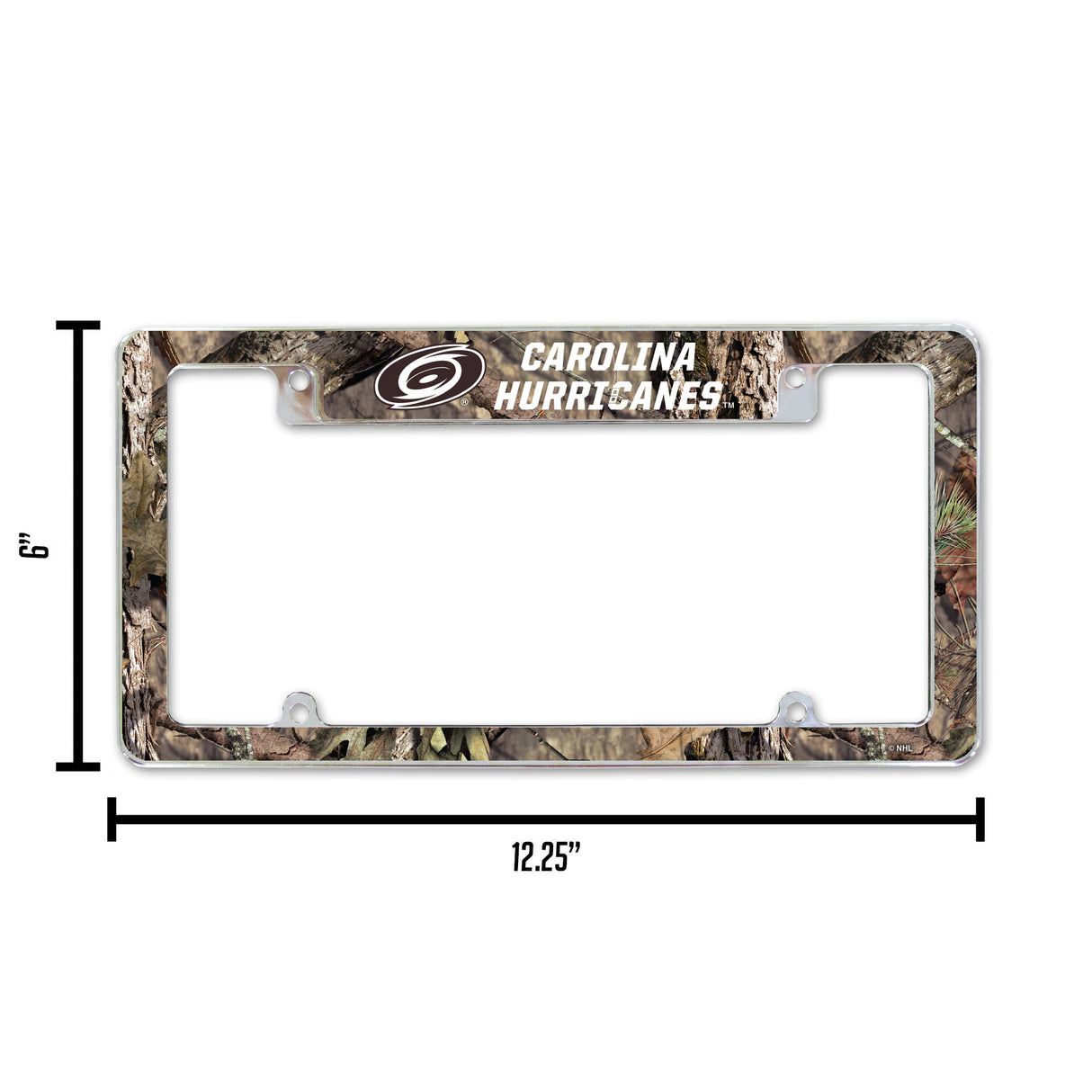 NHL Carolina Hurricanes All Over Chrome License Plate Frame Fan Gear NHL Carolina Hurricanes