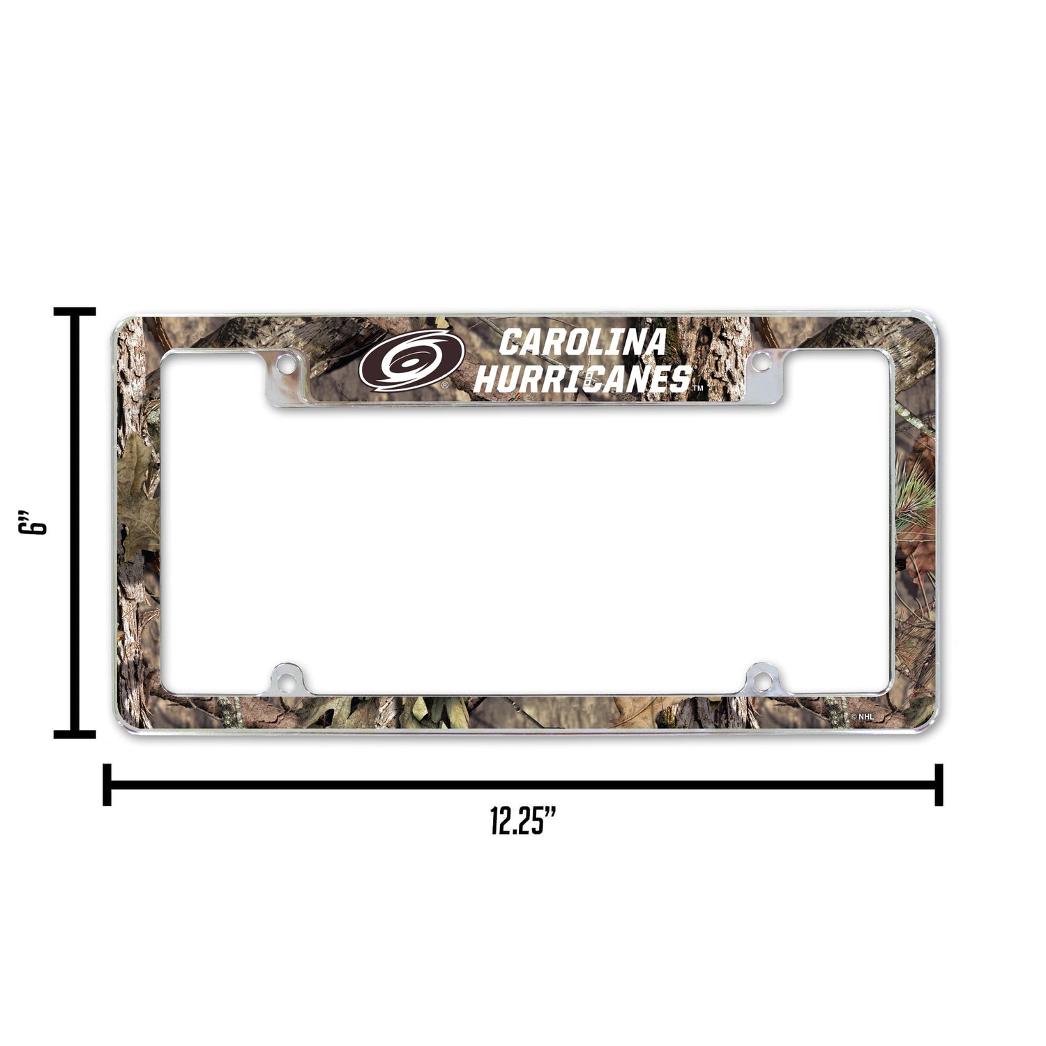 NHL Carolina Hurricanes All Over Chrome License Plate Frame Fan Gear NHL Carolina Hurricanes