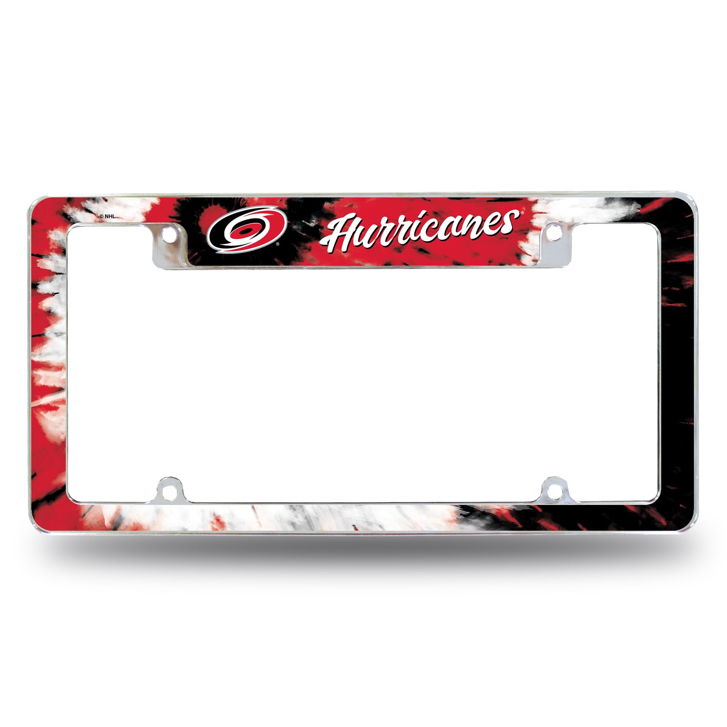 NHL Carolina Hurricanes All Over Chrome License Plate Frame Fan Gear NHL Carolina Hurricanes