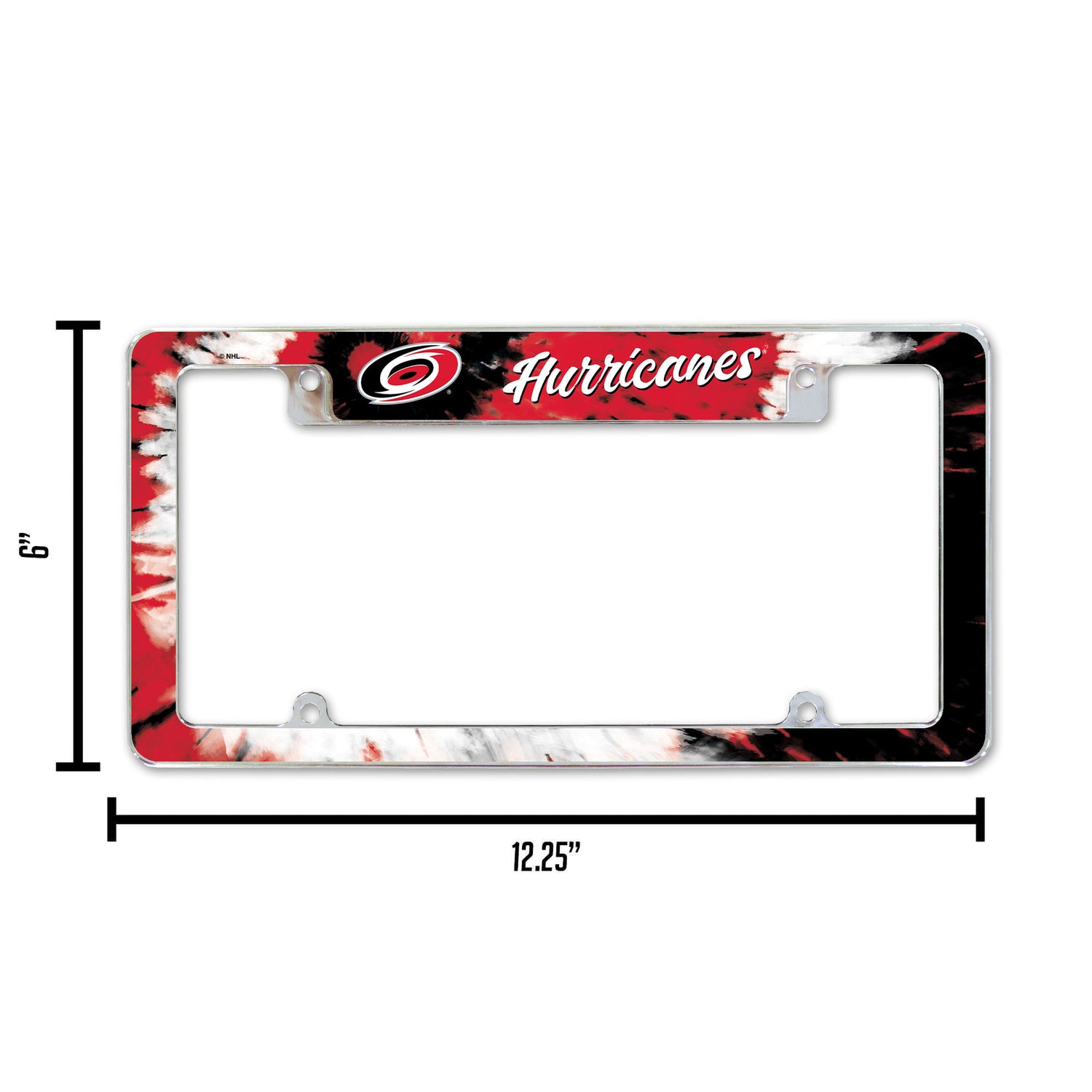 NHL Carolina Hurricanes All Over Chrome License Plate Frame Fan Gear NHL Carolina Hurricanes