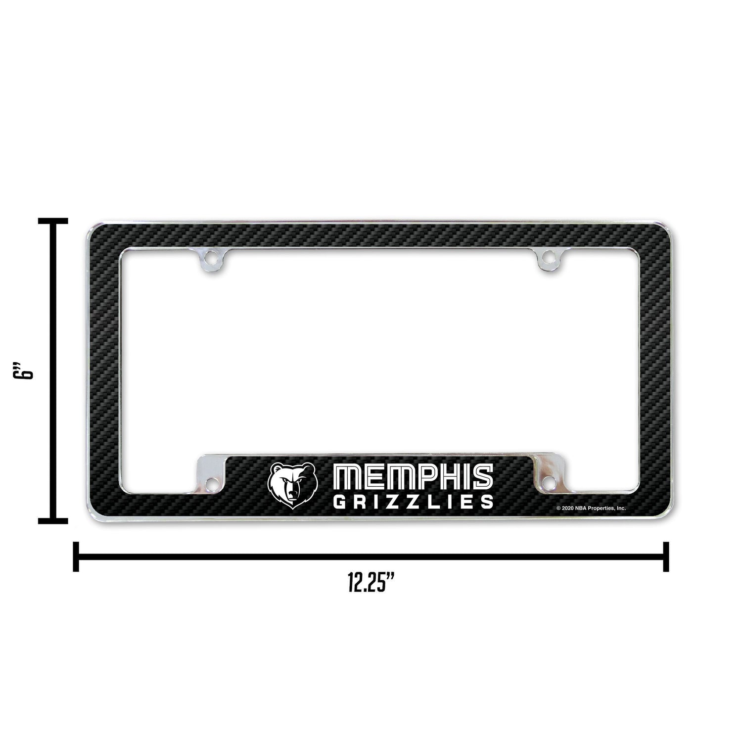 NBA Memphis Grizzlies All Over Chrome Frame Fan Gear NBA Memphis Grizzlies
